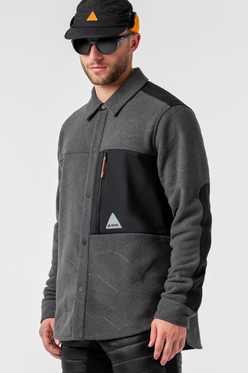 Chemise polaire unisexe Hunter - Noir